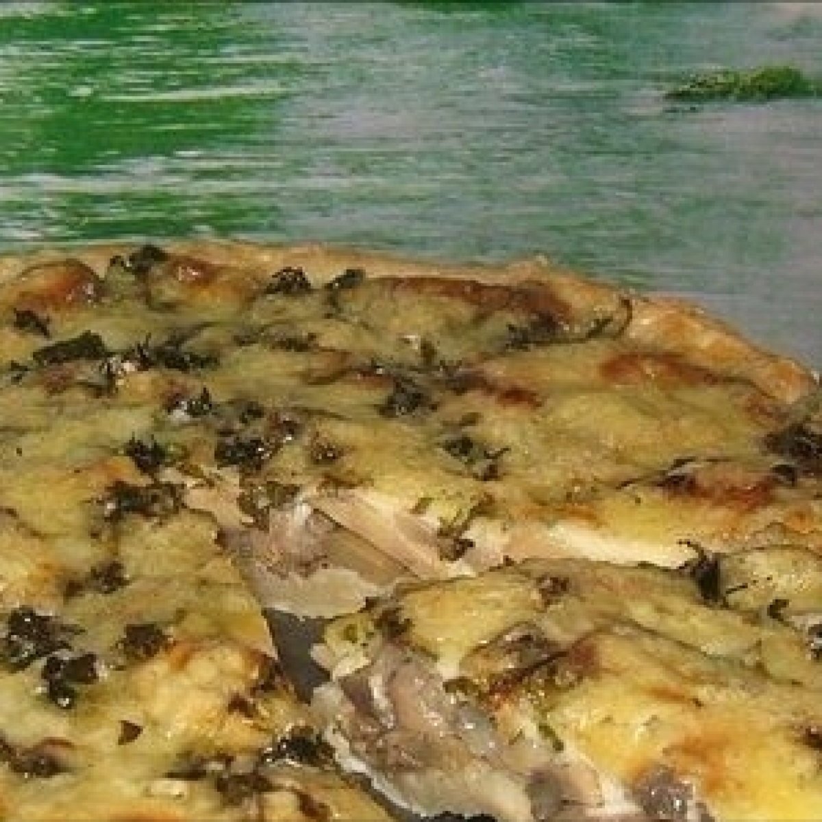 КИШ С курицей и грибами
