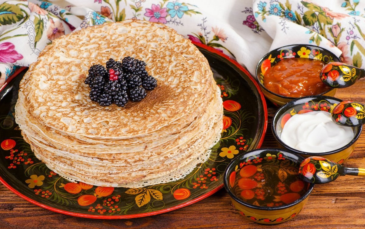 Блины с маслом