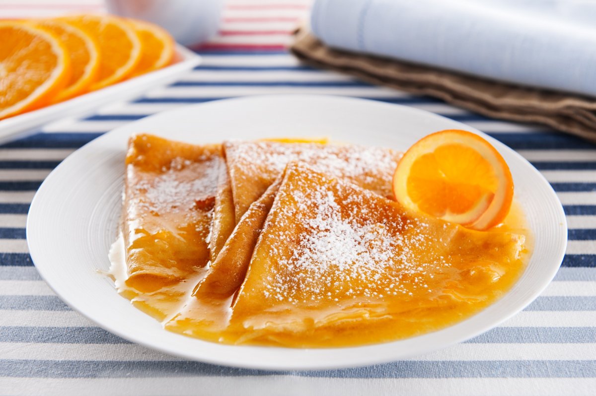 Панкейки с карамельным соусом