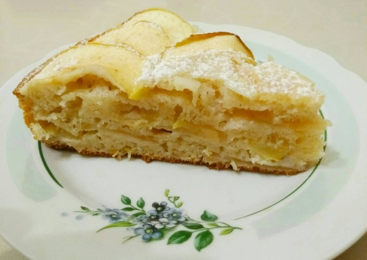 Шарлотка с яблоками Юлии Высоцкой