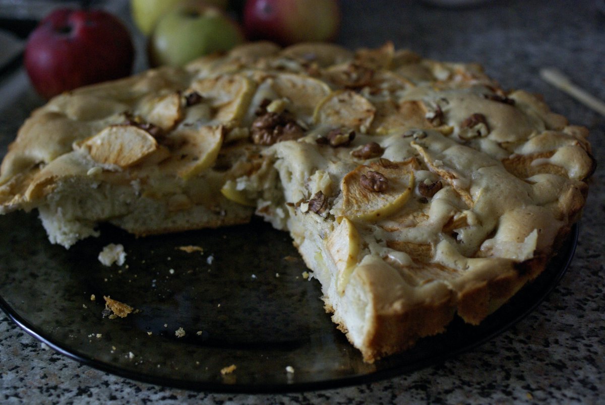 Пирог яблочный без теста
