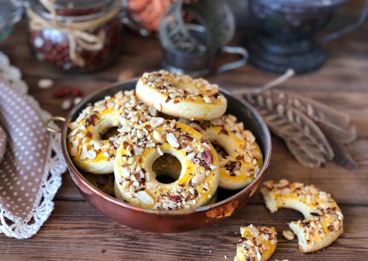 Печенье крендельки с сахаром