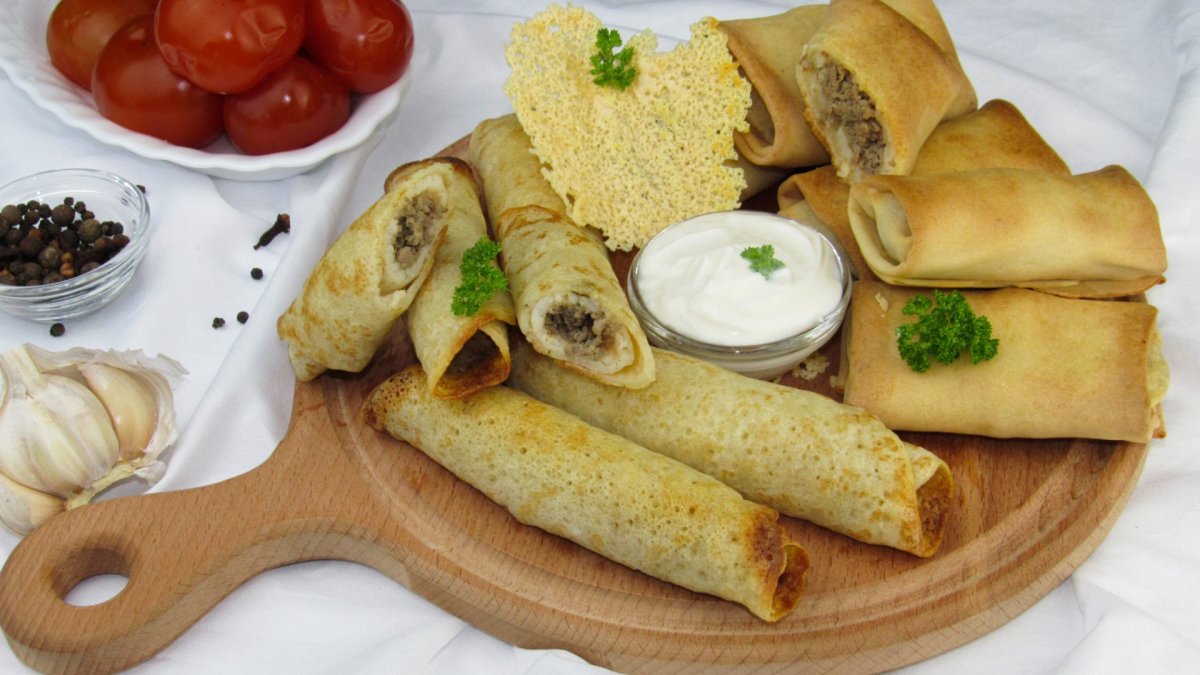 Блины с зеленью