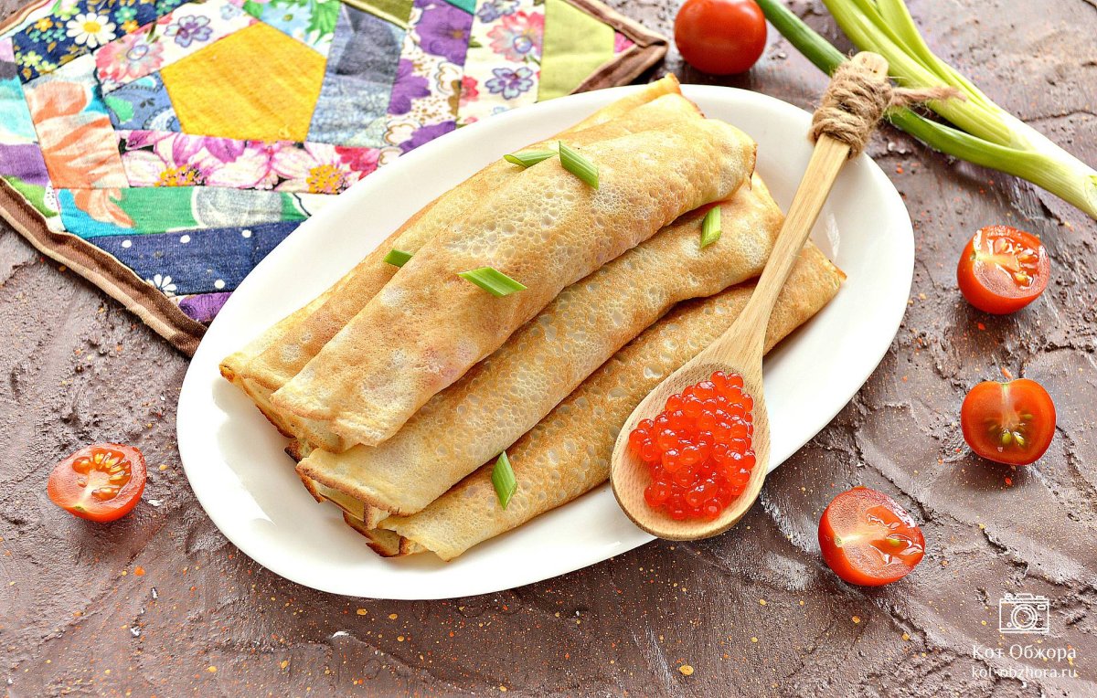 Блинчики с фруктовой начинкой