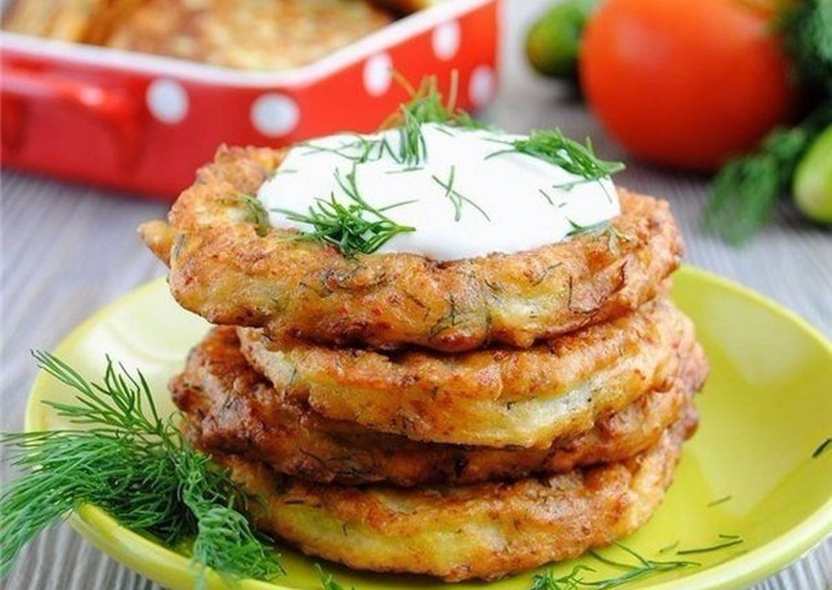 Оладьи из кабачков с сыром