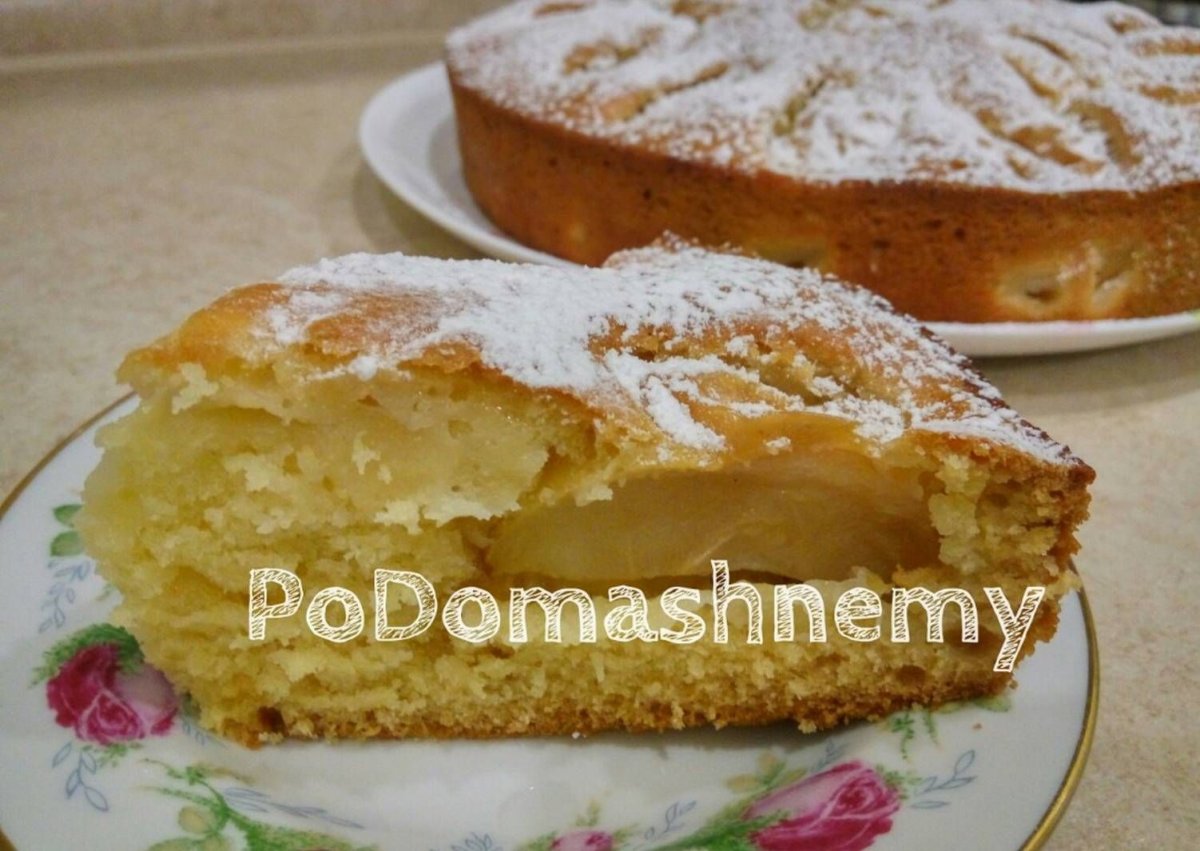 Яблочный пирог на кефире самый вкусный пирог с яблоками