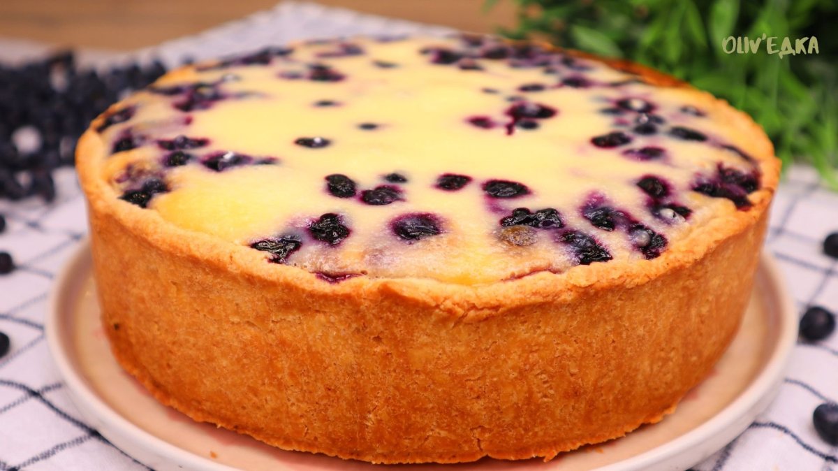 Пирог с черникой