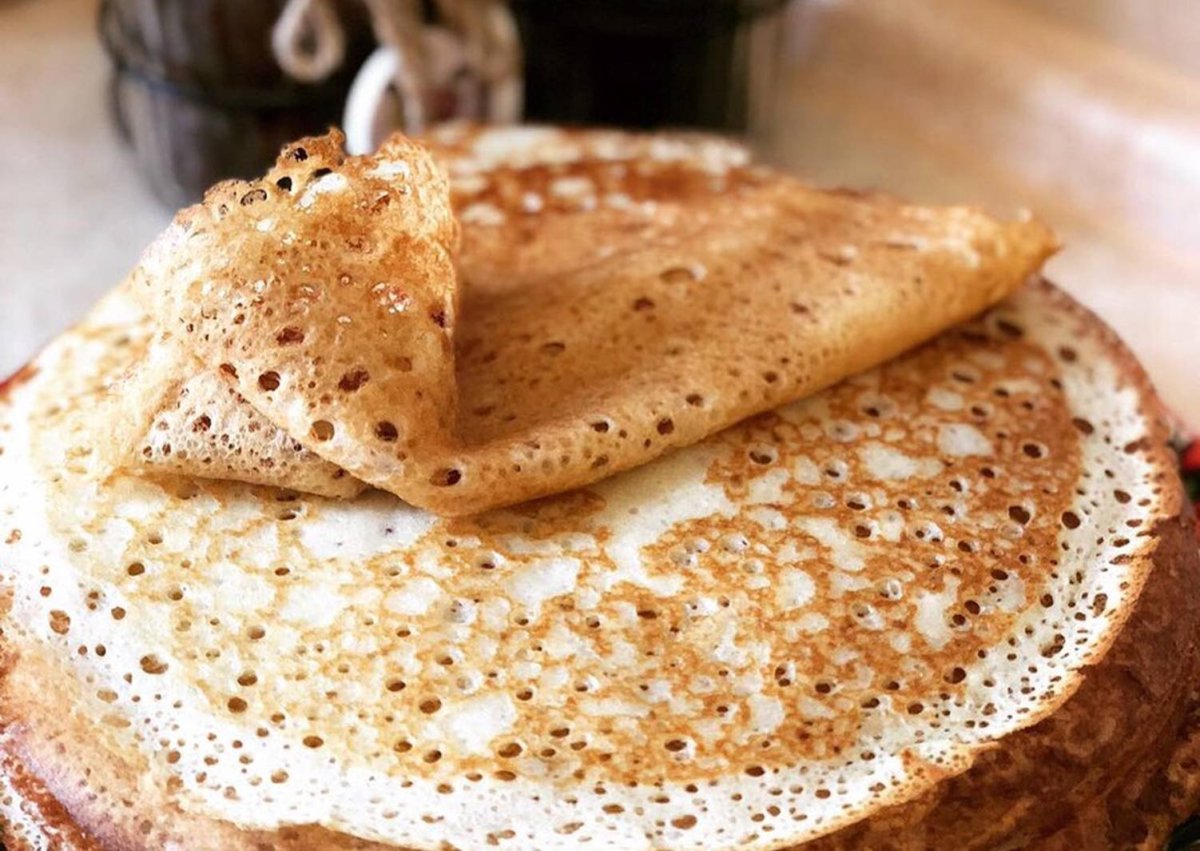 Блины с гречневой мукой французские