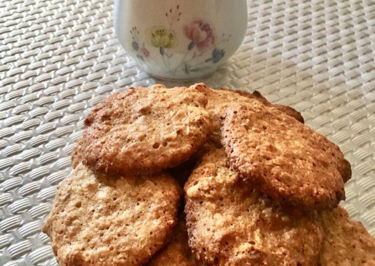 Печенье из банана и овсяных хлопьев