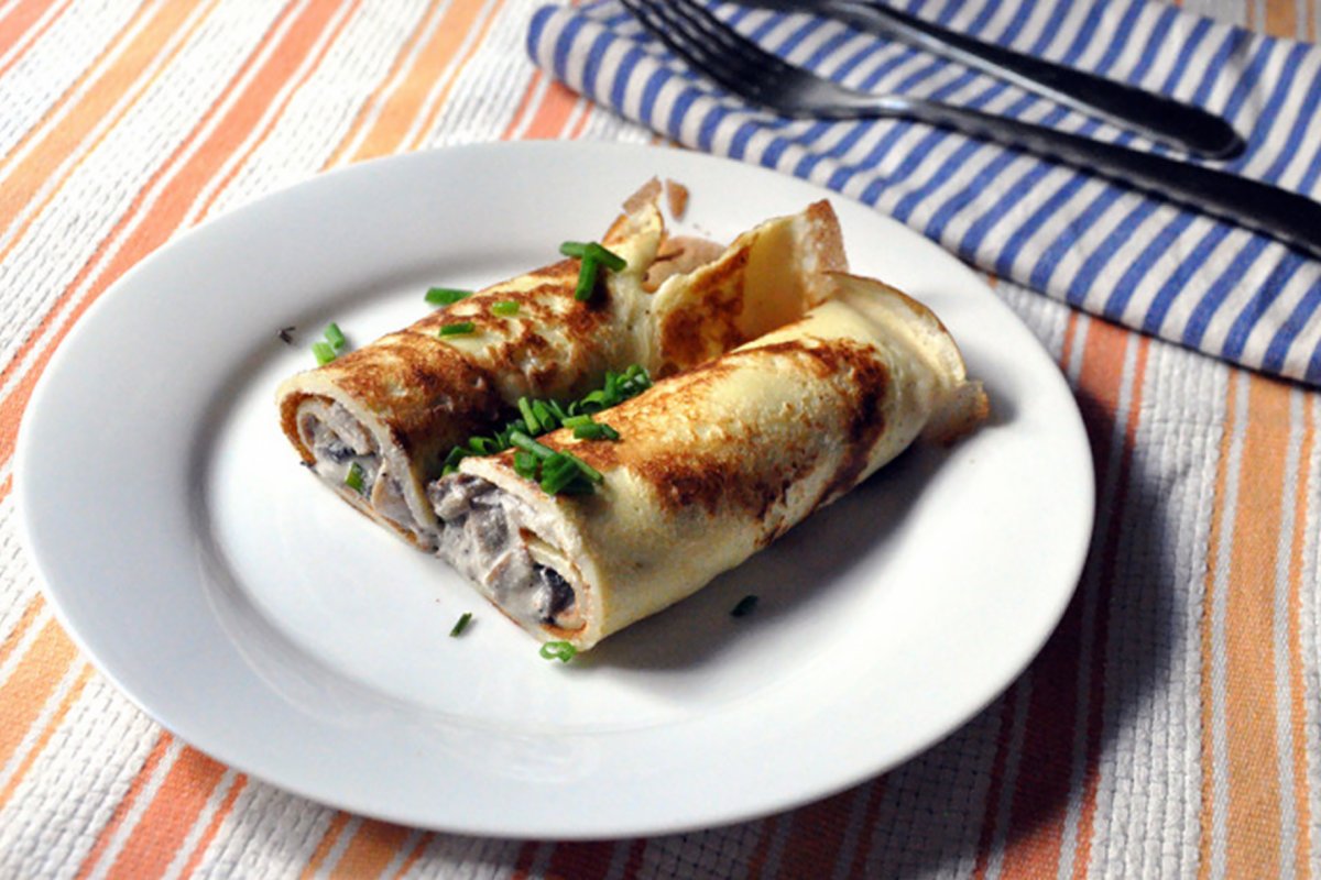 Блины с необычной начинкой