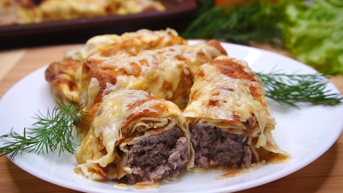 Блинчики с мясом
