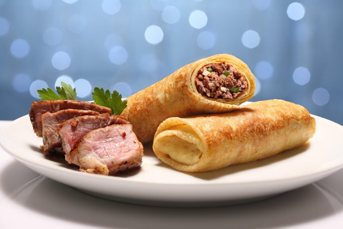 Блинчики с мясом