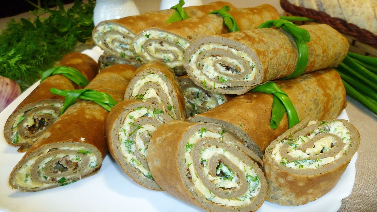 Блинчики с мясом