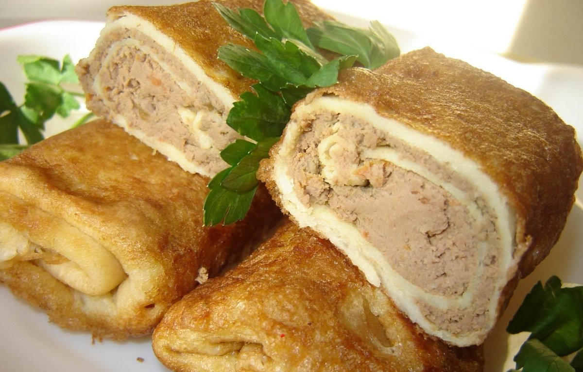 Блинчики с курицей
