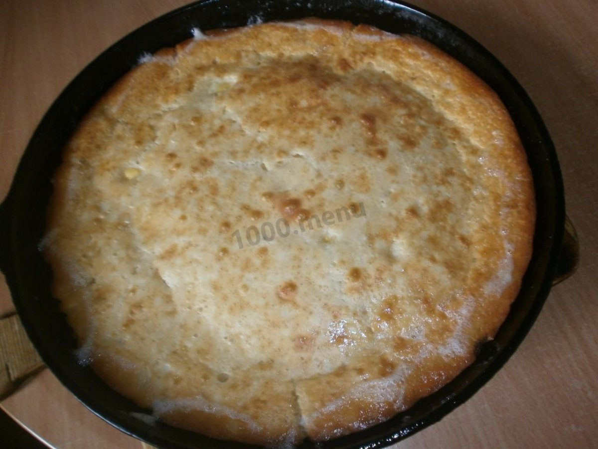 Сырный пирог на сковороде