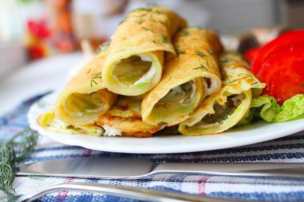 Блинчики с кабачками