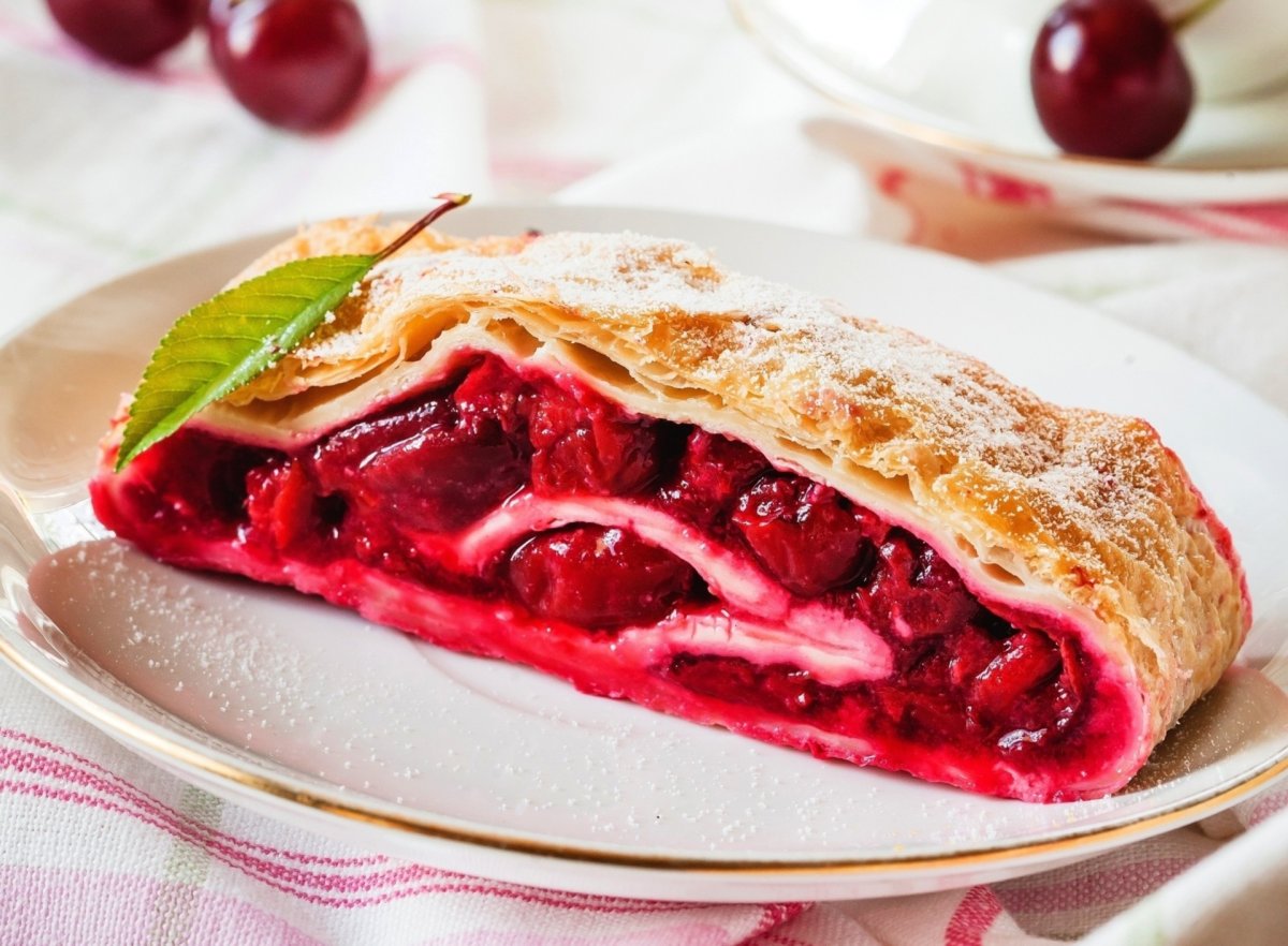 Пирог сяблоками и мёдом