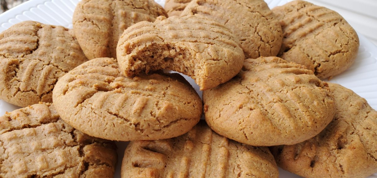 Овсяное печенье с арахисовой пастой