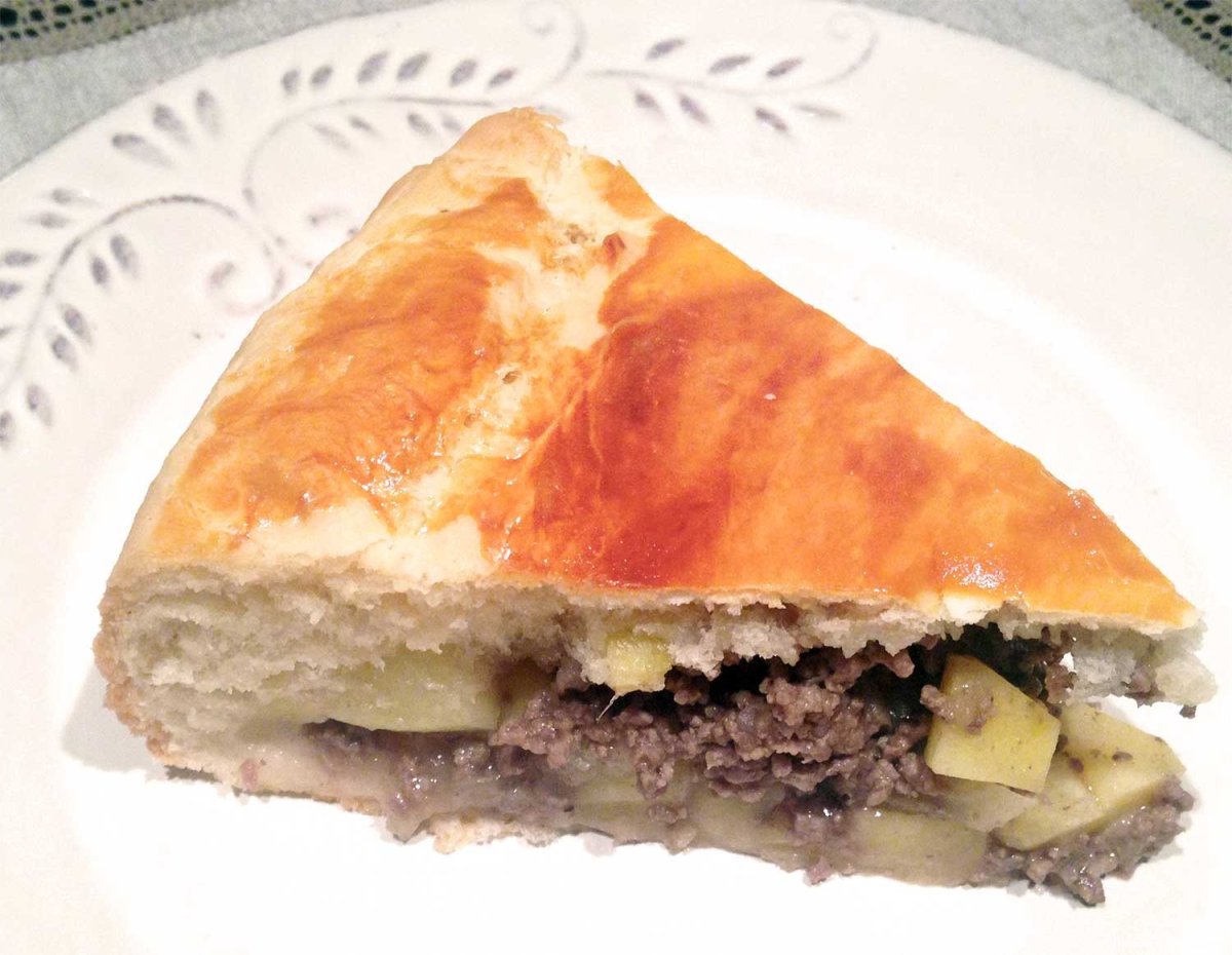 Татарский пирог с мясом