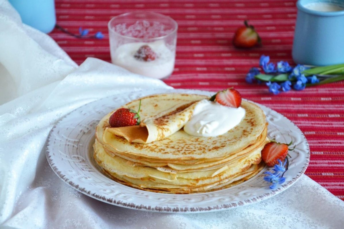 Блины на молоке