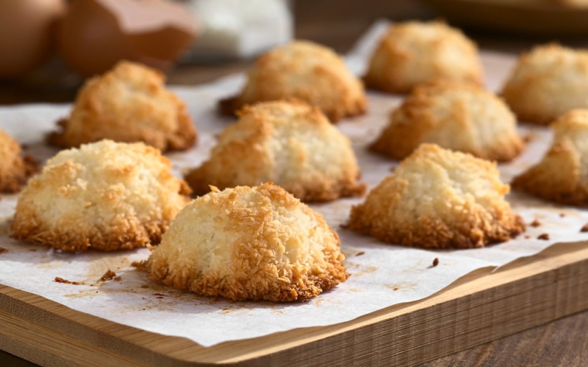 Печенье с бананом и кокосовой стружкой