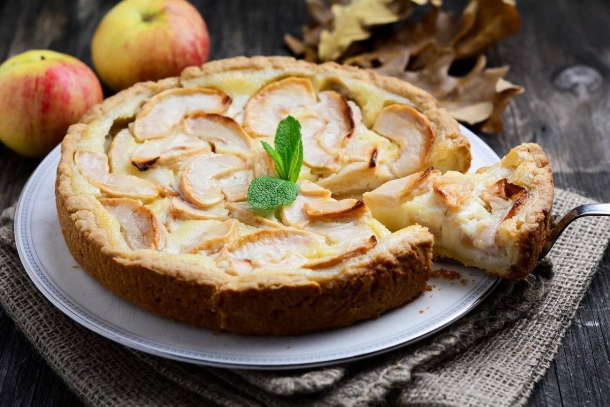 Цветаевский пирог с яблоками от Юлии Высоцкой