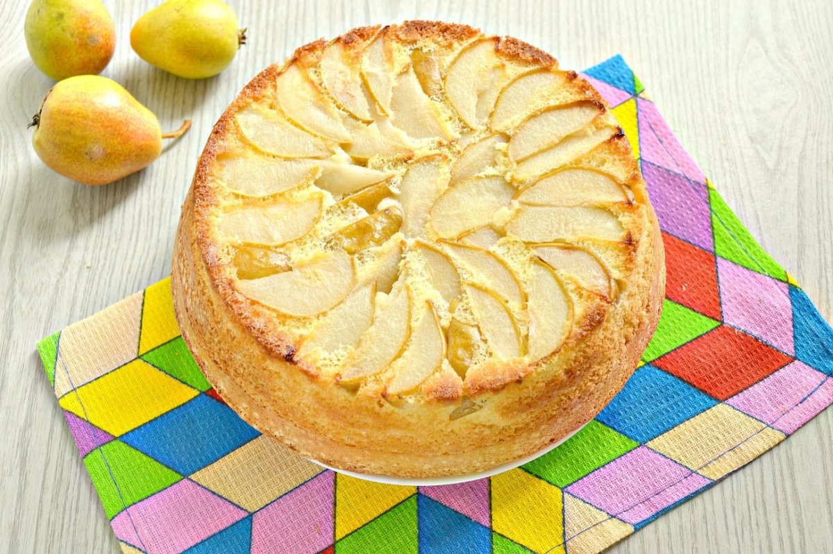 Творожная выпечка с яблоками