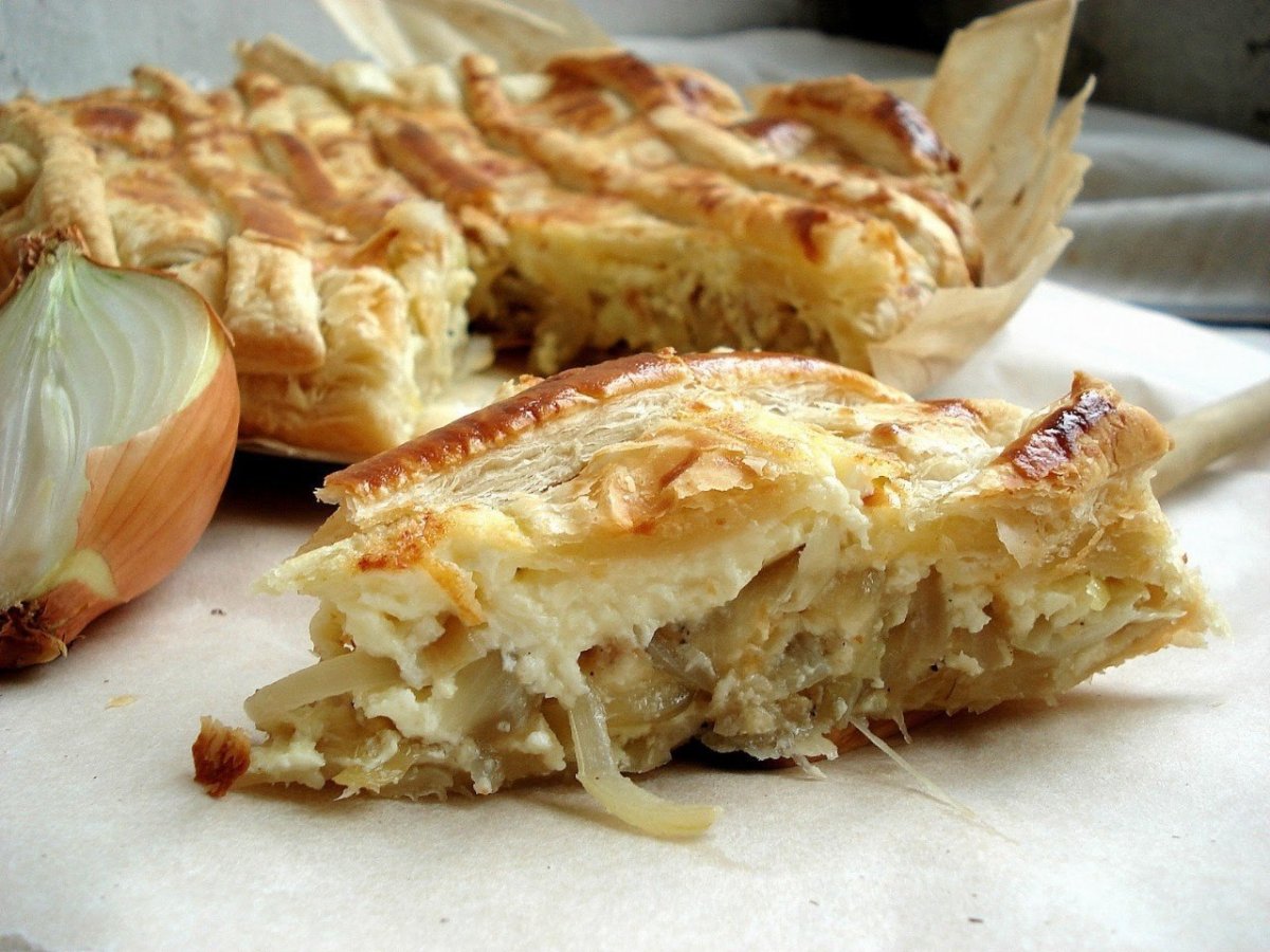 Амишский луковый пирог