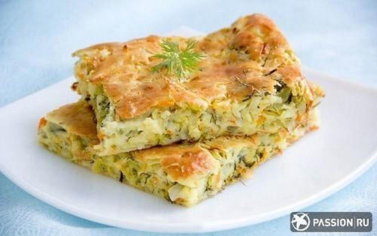 Капустный пирог заливной