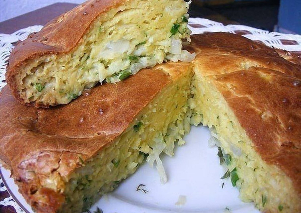 Капустный пирог заливной