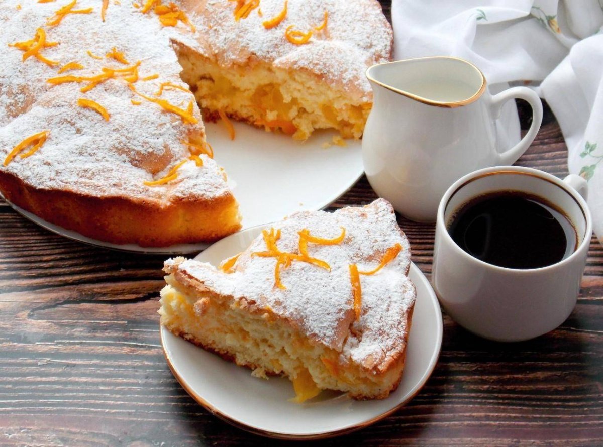 Выпечка с персиками