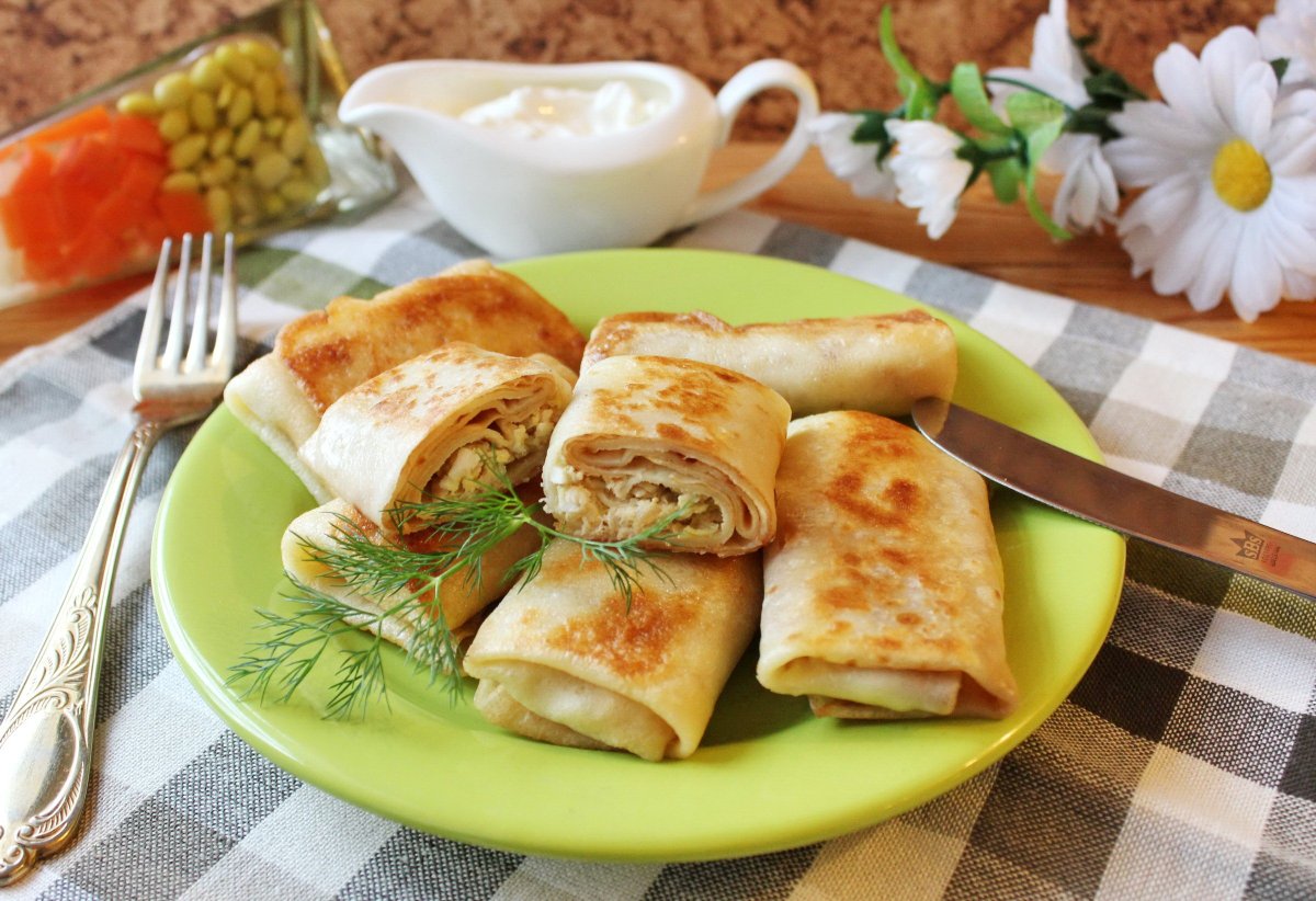 Блины фаршированные