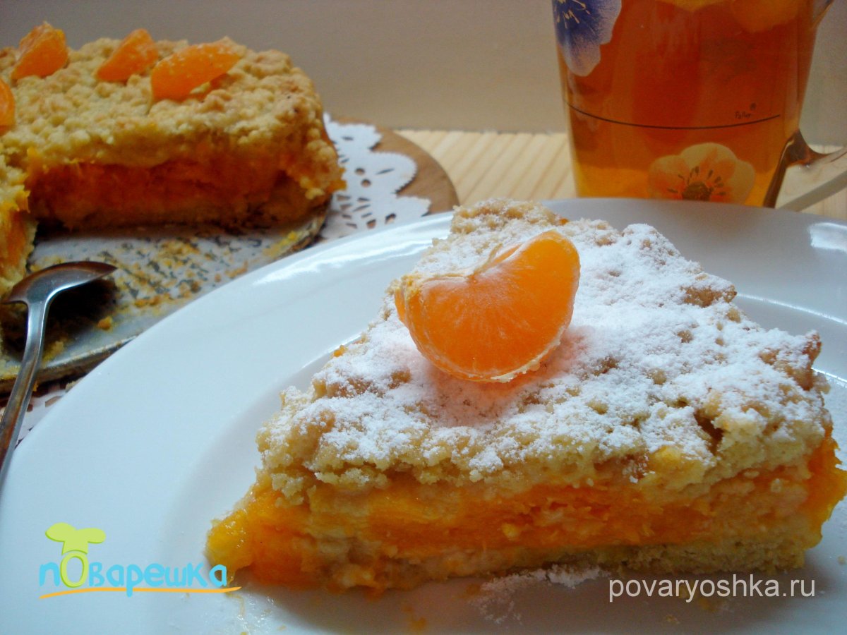 Насыпной пирог с тыквой и лимоном рецепт