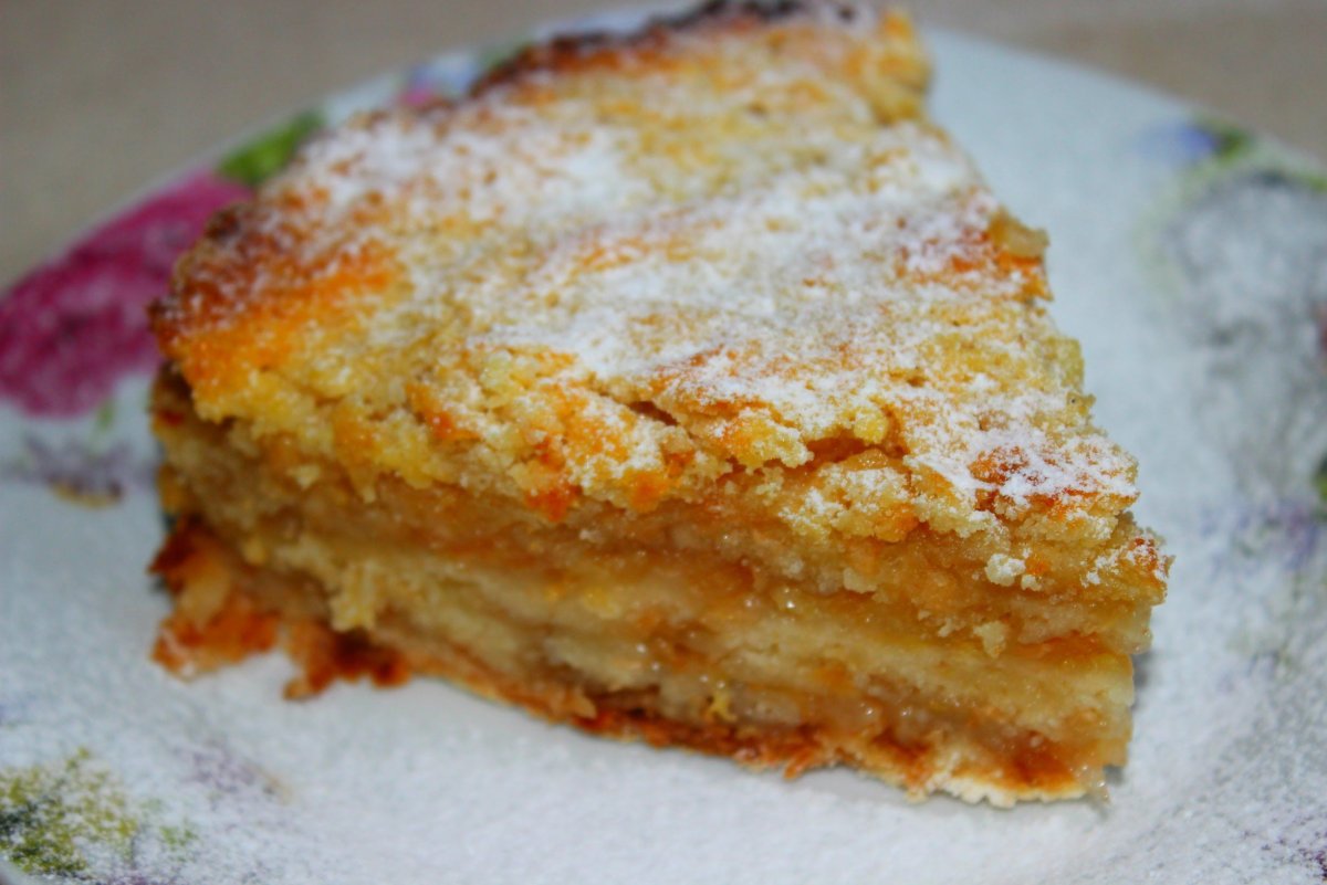 Насыпной яблочный пирог