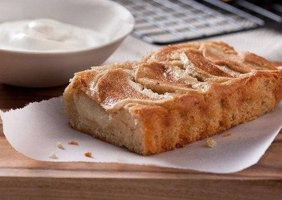 Выпечка с персиком и яблоком рецепт
