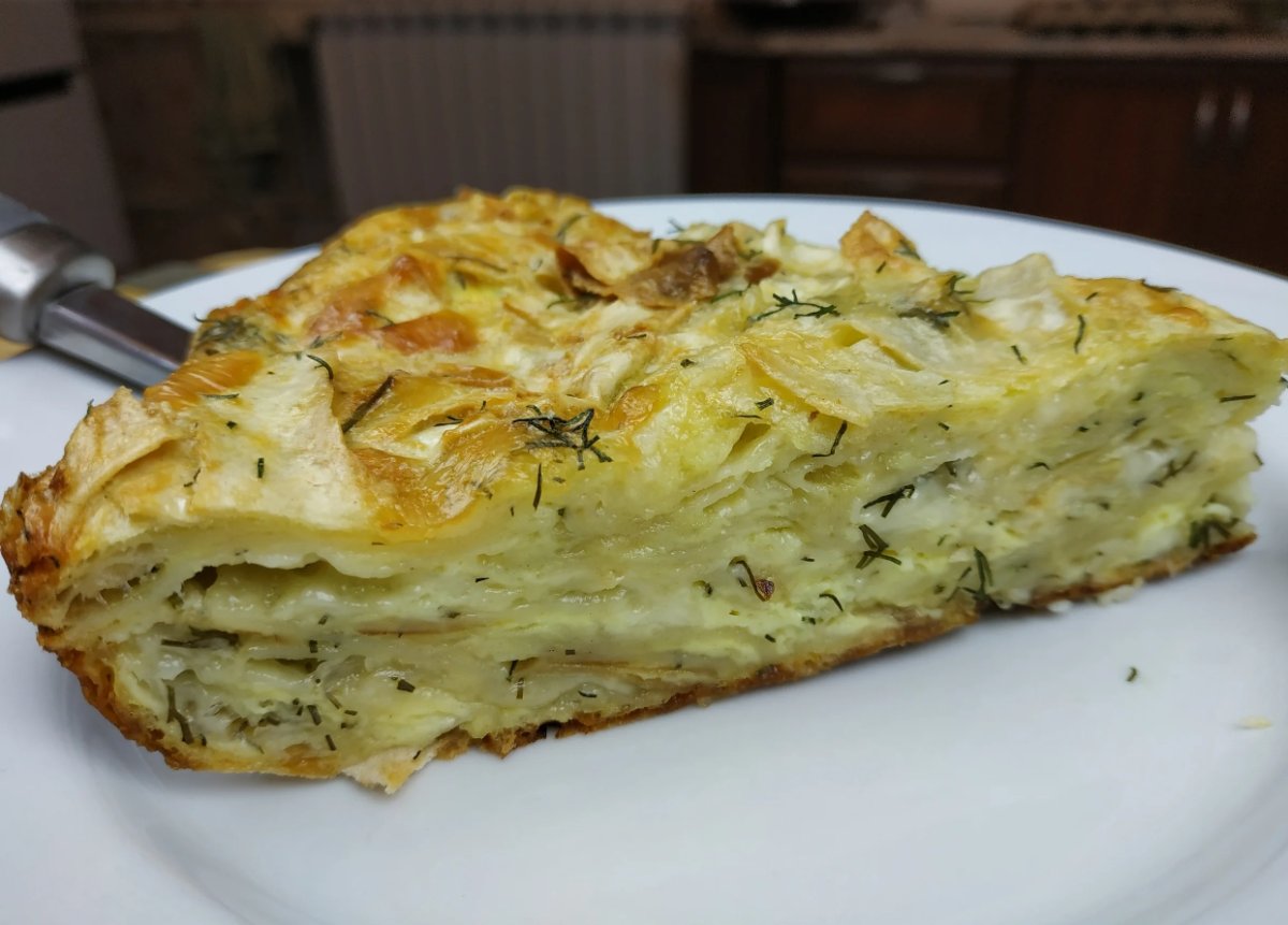 Сырный пирог из лаваша
