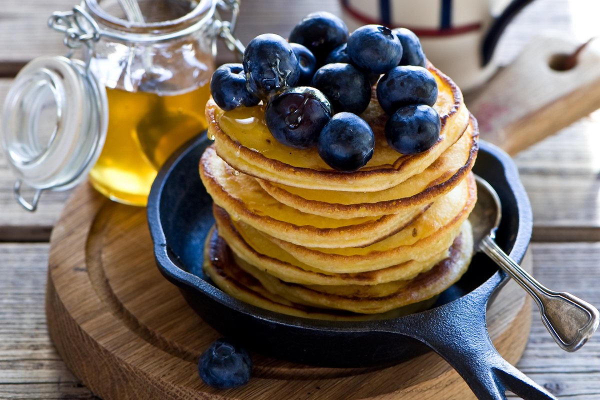 Pumpkin Pancakes with Mushroom Sauce