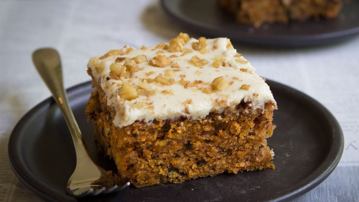 Кекс с финиками и орехами