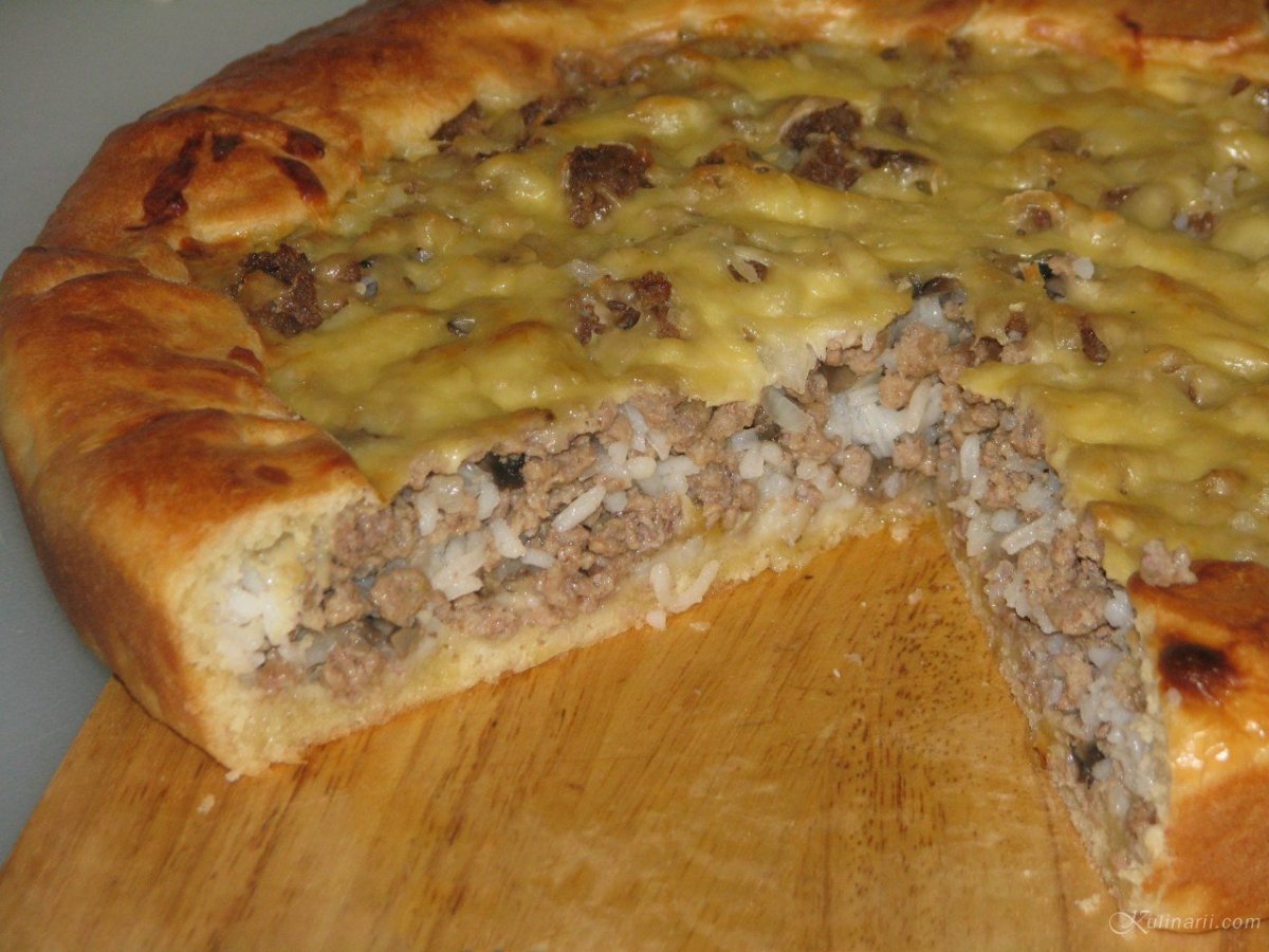 Мясной пирог в духовке