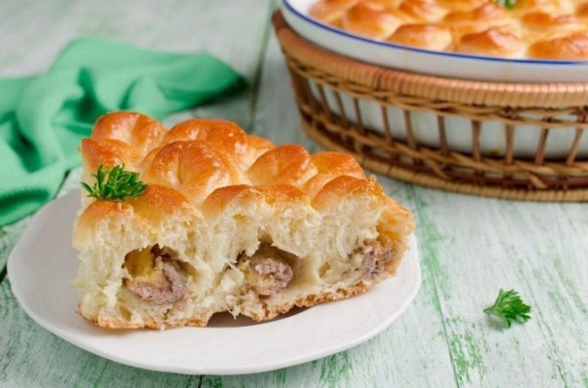 Аппетитный пирог с мясом