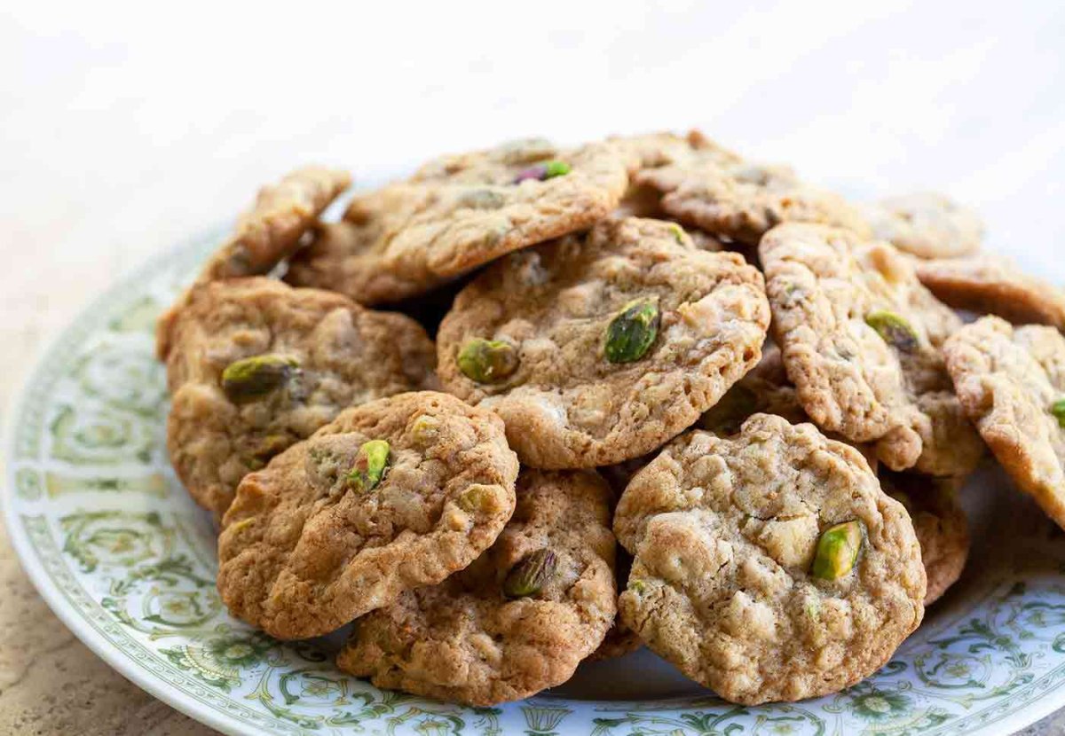 Песочное печенье с фисташками