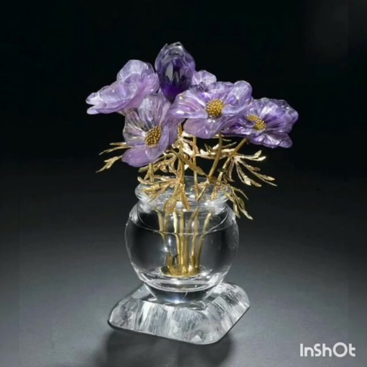 Камнерезные цветы Фаберже