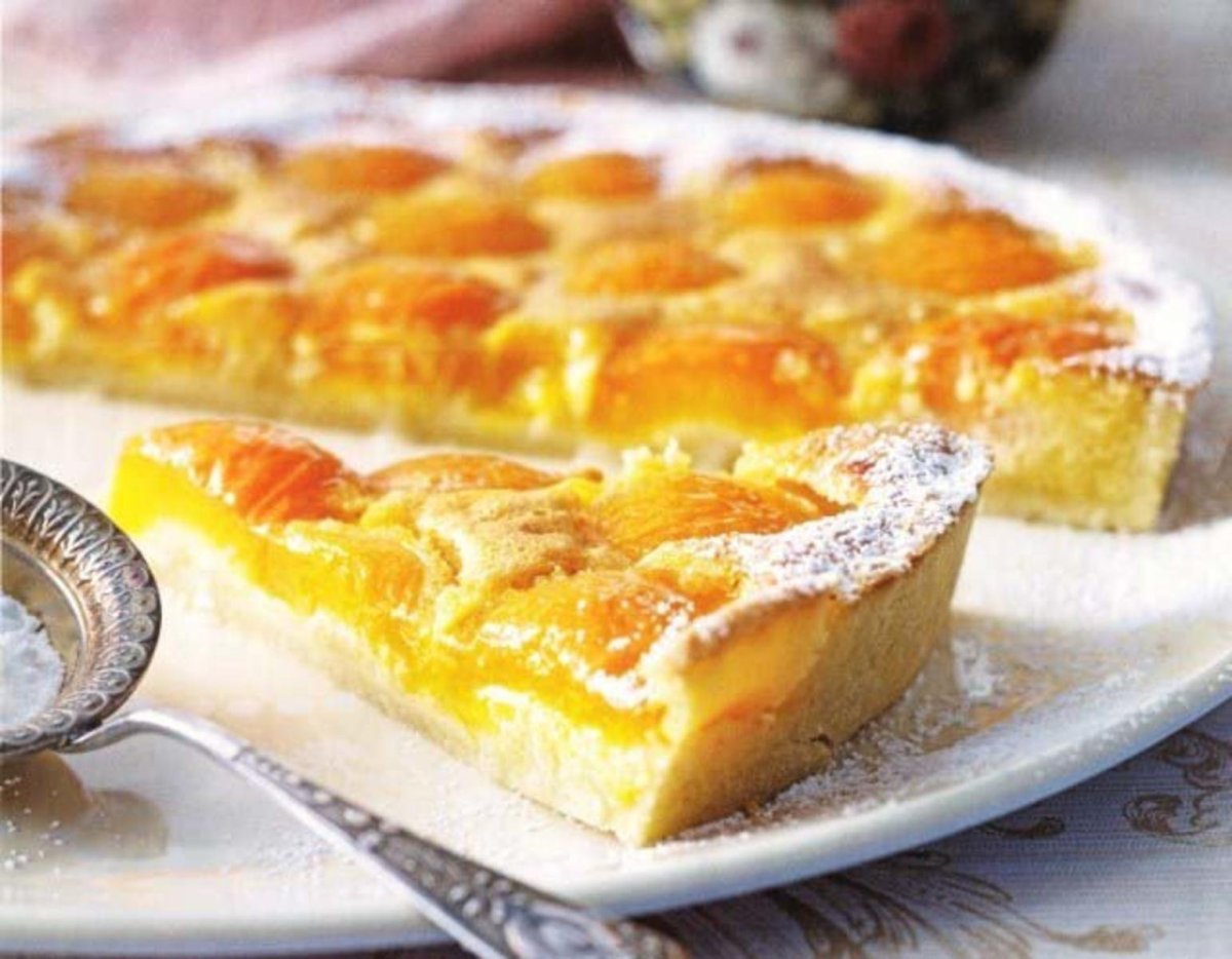 Заливной яблочный пирог Цветаевский