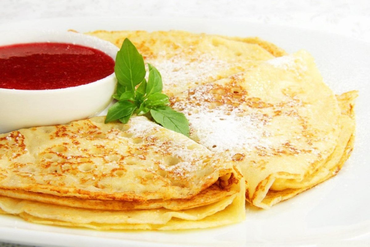 Блинчики на молоке вкусные без соды