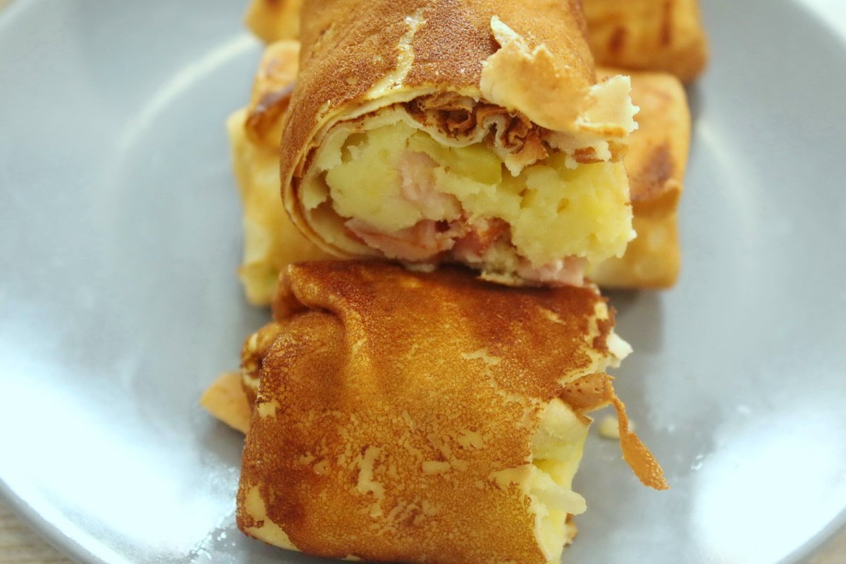 Блинчики фаршированные мясом