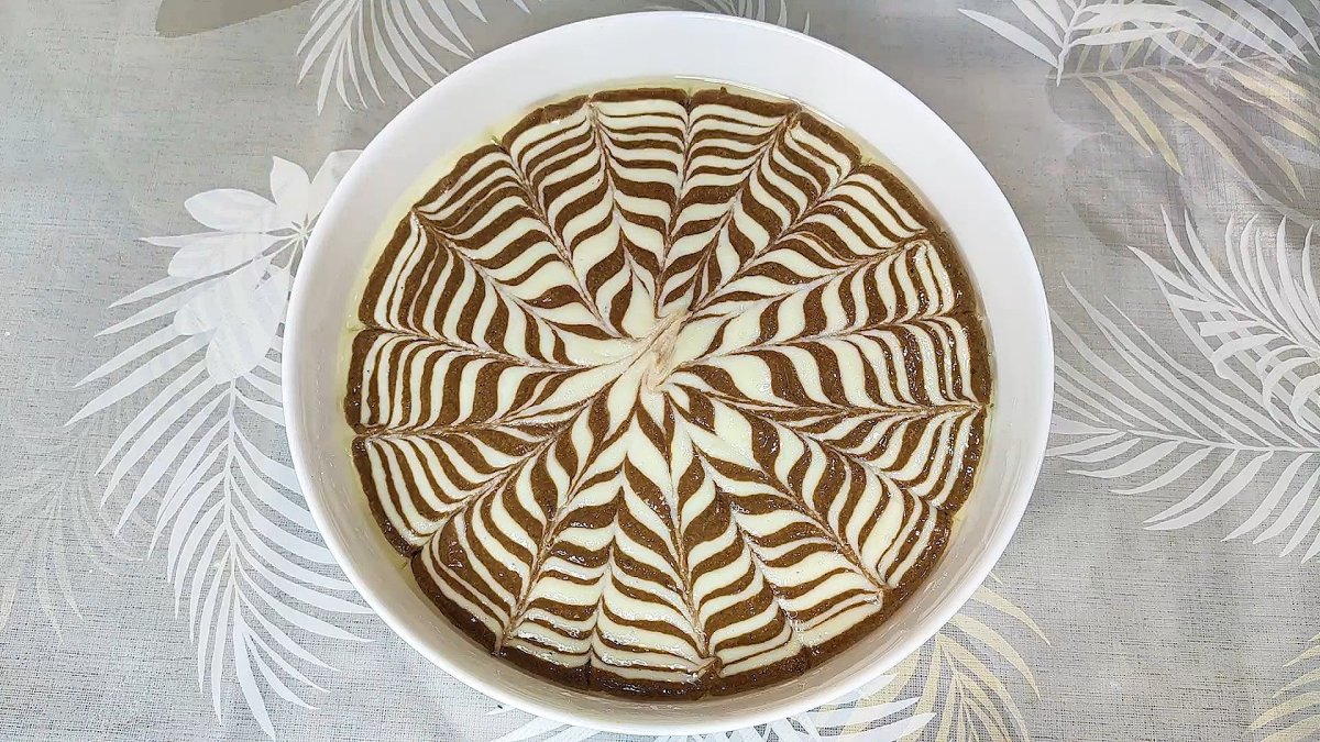 Кекс пирог Зебра