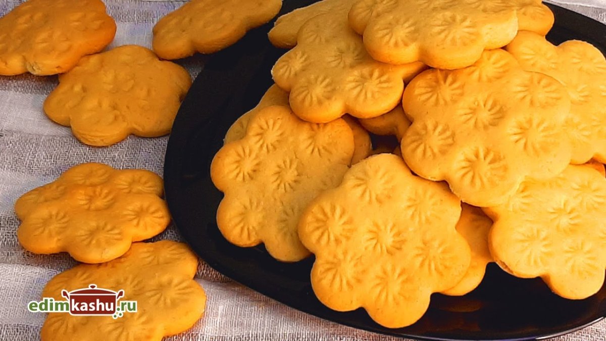Творожное печенье с орешками