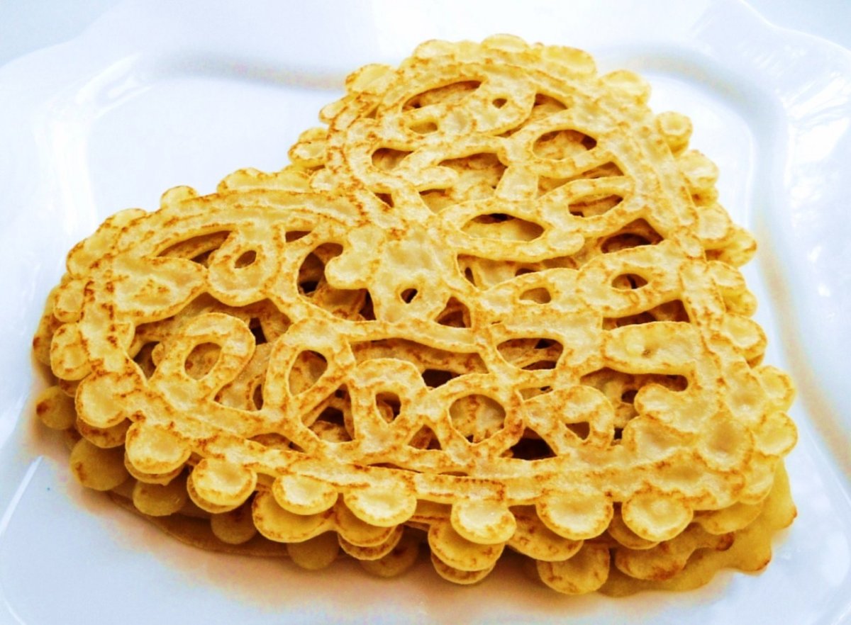 Блинчики на молоке с дырочками