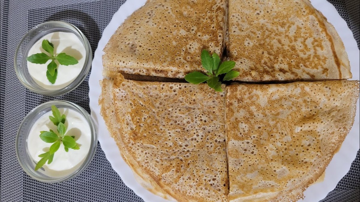 Кружевные блины на молоке