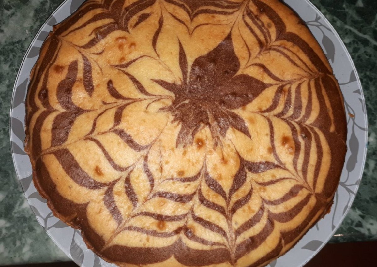 Цветной пирог Зебра